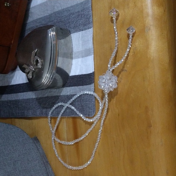 Tassel Pendant Crystal Bead Long Necklace - Picture 2 of 16